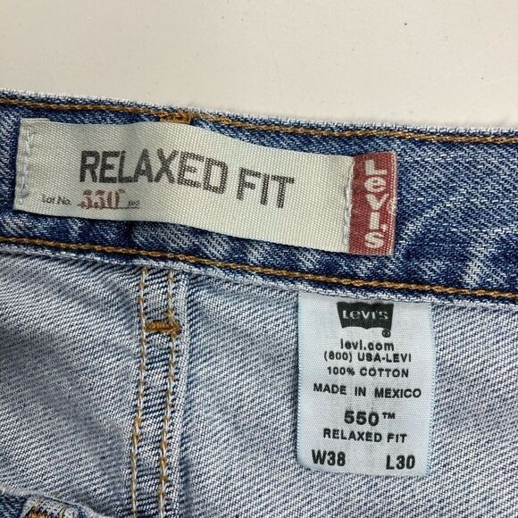 LEVI’S, Men’s 550,Relaxed fit, jeans, blue, 38/30 - Picture 7 of 15